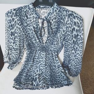 Sheer top, size small